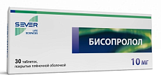 Купить бисопролол, таблетки, покрытые пленочной оболочкой 10мг, 30 шт в Ваде