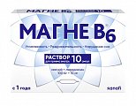Купить магне b6, раствор для приема внутрь, 100 мг+10 мг ампулы 10мл, 10 шт в Ваде