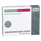 Моксифлоксацин-Алиум, таблетки, покрытые пленочной оболочкой 400мг, 5 шт