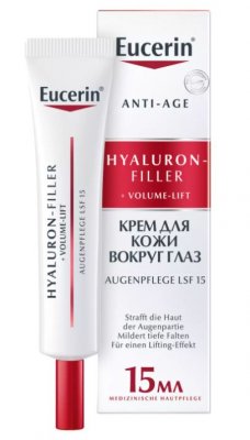 Купить эуцерин (eucerin hyaluron-filler+volume-lift (эуцерин) крем для кожи вокруг глаз 15 мл в Ваде