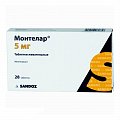 Купить монтелар, таблетки жевательные 5мг, 28 шт в Ваде