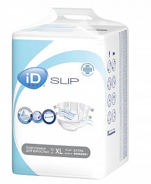 Айди (iD) подгузники для взрослых Slip Basic XL, 2800мл, 10 шт