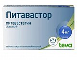 Питавастор, таблетки покрытые пленочной оболочкой 4 мг, 98 шт