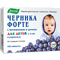 Купить черника форте-эвалар с цинком и витаминами, таблетки 250мг, 100 шт бад в Ваде