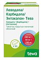 Купить леводопа/карбидопа/энтакапон-тева, таблетки покрытые пленочной оболочкой 200 мг+50 мг+200 мг, 30 шт в Ваде