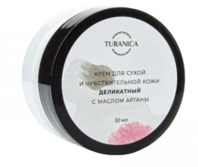 Купить turanica (тураника) крем для сухой и чувствительной кожи деликатный с маслом арганы, 50мл в Ваде