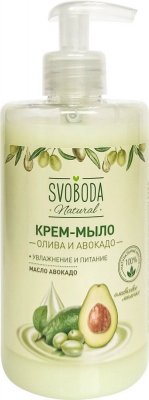Купить svoboda natural (свобода натурал) крем-мыло жидкое олива и авокадо, 430 мл в Ваде