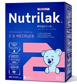 Купить нутрилак премиум 2 (nutrilak premium 2) молочная смесь адаптированная с 6 месяцев, 300г в Ваде