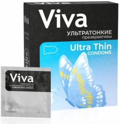 Купить viva (вива) презервативы ультратонкие 3шт в Ваде