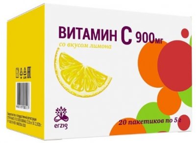 Купить витамин с 900мг со вкусом лимона, саше-пакет 5г, 20 шт бад в Ваде