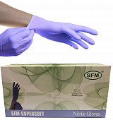 Купить перчатки sfm смотровые нестерильные нитриловые неопудрен текстурир размер xl, 100 пар, фиолетовые в Ваде