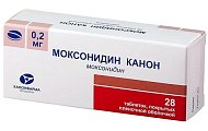 Купить моксонидин, таблетки, покрытые пленочной оболочкой 0,2мг, 28 шт в Ваде