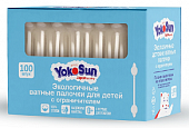 Купить yokosun (йокосан) палочки ватные для детей с ограничителем, 100шт в Ваде