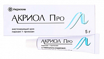 Купить акриол про, крем для местного и наружного применения 2,5%+2,5%, туба 5г в Ваде