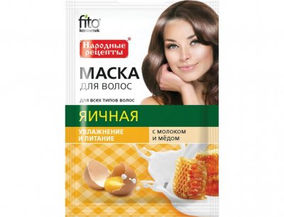 Купить фитокосметик народные рецепты маска для волос яичная увлажнение и питание, 30мл в Ваде