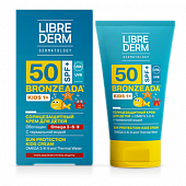Купить librederm bronzeada (либридерм) крем для детей солнцезащитный с омега 3-6-9 и термальной водой, 150мл spf50 в Ваде