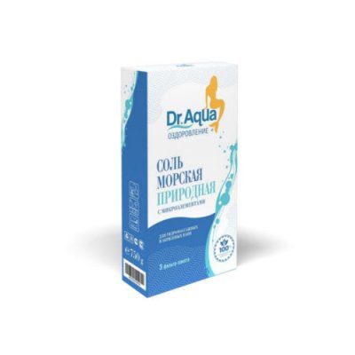 Купить доктор аква (dr.aqua) соль для ванн морская природная кор 250г, 3 шт в Ваде