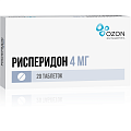 Купить рисперидон, таблетки, покрытые пленочной оболочкой 4мг, 20 шт в Ваде
