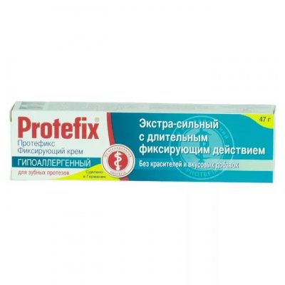 Купить протефикс (protefix) крем для фиксации зубных протезов гипоаллергенный 40мл в Ваде