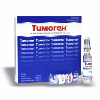 Купить тимоген, раствор для внутримышечного введения 100мкг/мл, ампулы 1мл, 10 шт в Ваде