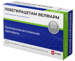 Купить леветирацетам велфарм, таблетки покрытые пленочной оболочкой 500 мг, 60 шт в Ваде