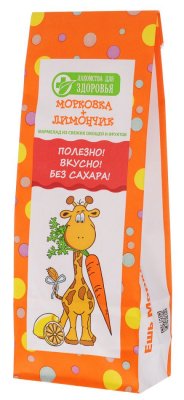 Купить лакомства для здоровья мармелад для детей морковь и лимон, 105г в Ваде