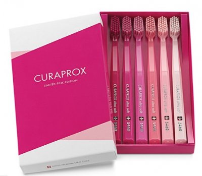 Купить curaprox (курапрокс) набор зубных щеток рink cs5460b розовый, 6 шт в Ваде