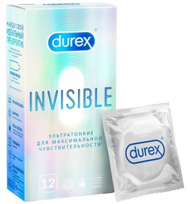 Купить durex (дюрекс) презервативы invisible 12шт в Ваде