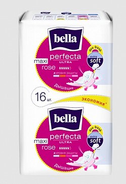 Bella (Белла) прокладки Perfecta Ultra Rose Deo fresh макси 16 шт