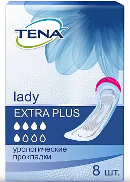 TENA (Тена) прокладки, Lady Slim Extra plus, 8 шт