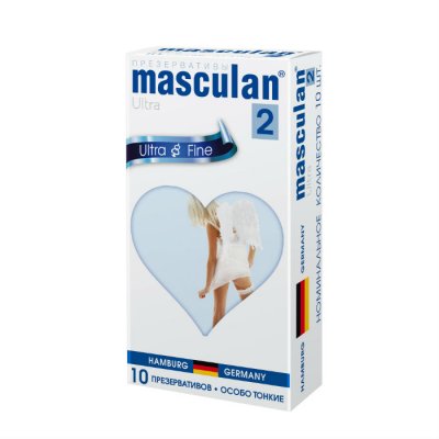 Купить masculan-2 (маскулан) презервативы ультра особо тонкие прозрачные с обильной смазкой 10шт в Ваде