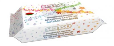 Купить senso (сенсо) салфетки влажные универсальные антибактериальные 100шт в Ваде