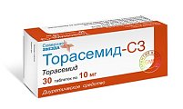 Купить торасемид-сз, таблетки 10мг, 30 шт в Ваде