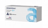 Купить лизипрекс, таблетки 5 мг, 60шт в Ваде