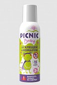 Купить пикник (picnic) baby аэрозоль от клещей и комаров, 125мл  в Ваде