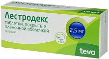 Купить лестродекс, таблетки, покрытые пленочной оболочкой 2,5мг, 30 шт в Ваде