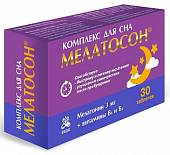 Купить мелатосан комплекс для сна, таблетки покрытые оболочкой 30шт бад в Ваде