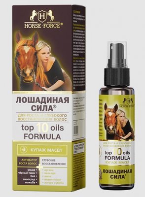 Купить лошадиная сила (horse forse) купаж масел для волос восстановление и рост, 100мл в Ваде