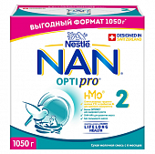 Купить nan 2 optipro (нан) смесь сухая для детей с 6 месяцев, 1050г в Ваде