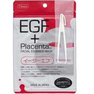 Купить japan gals (джапан галс) маска плацента и egf фактором facial essence, 7 шт в Ваде