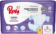 Купить reva care (рева кеа) подгузники для взрослых super размер l 30 шт. в Ваде