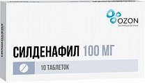 Купить силденафил, таблетки, покрытые пленочной оболочкой 100мг, 10 шт в Ваде