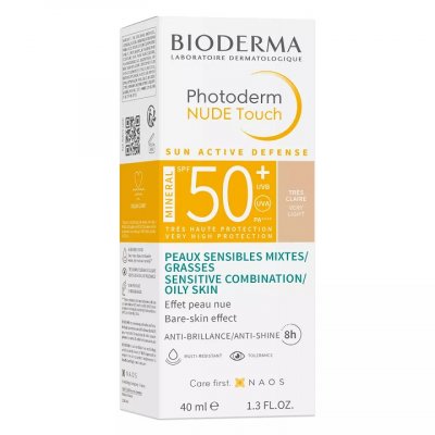 Купить bioderma photoderm (биодерма фотодерм) флюид для лица солнцезащитный, тон очень светлый 40мл spf50+ в Ваде
