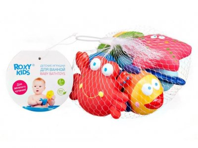Купить roxy-kids (рокси-кидс) игрушки для ванной морские обитатели, 6 шт в Ваде
