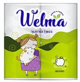 Купить велма (welma) бумага туалетная двухслойная яблоко, 4 шт в Ваде