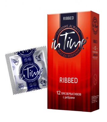 Купить in time (ин тайм) презервативы ребристые 12шт в Ваде