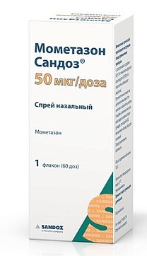 Мометазон Сандоз, спрей назальный 50мкг/доза, 10г 60доз