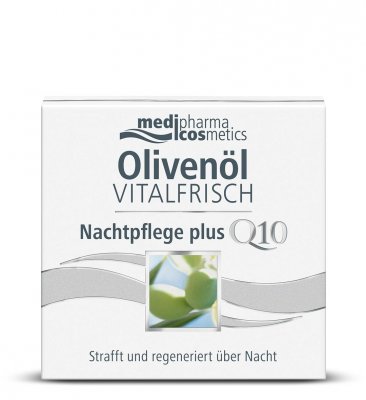 Купить медифарма косметик (medipharma cosmetics) olivenol vitalfrisch крем для лица ночной против морщин, 50мл в Ваде