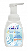 Купить sanitelle (санитель) мыло-пенка детское с экстрактом корня мыльнянки 0+, 250 мл в Ваде