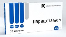 Купить парацетамол, таблетки 500мг, 10 шт в Ваде